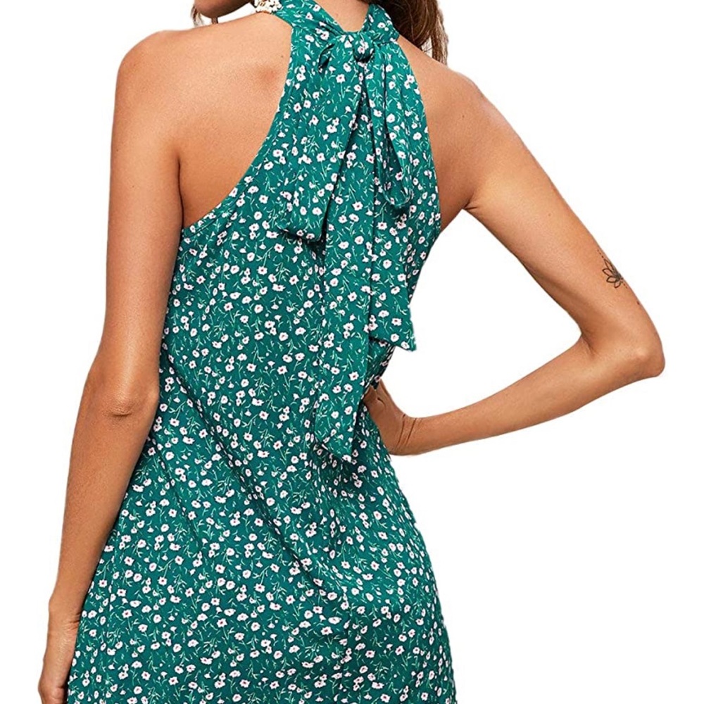 Soft and silky halter dress